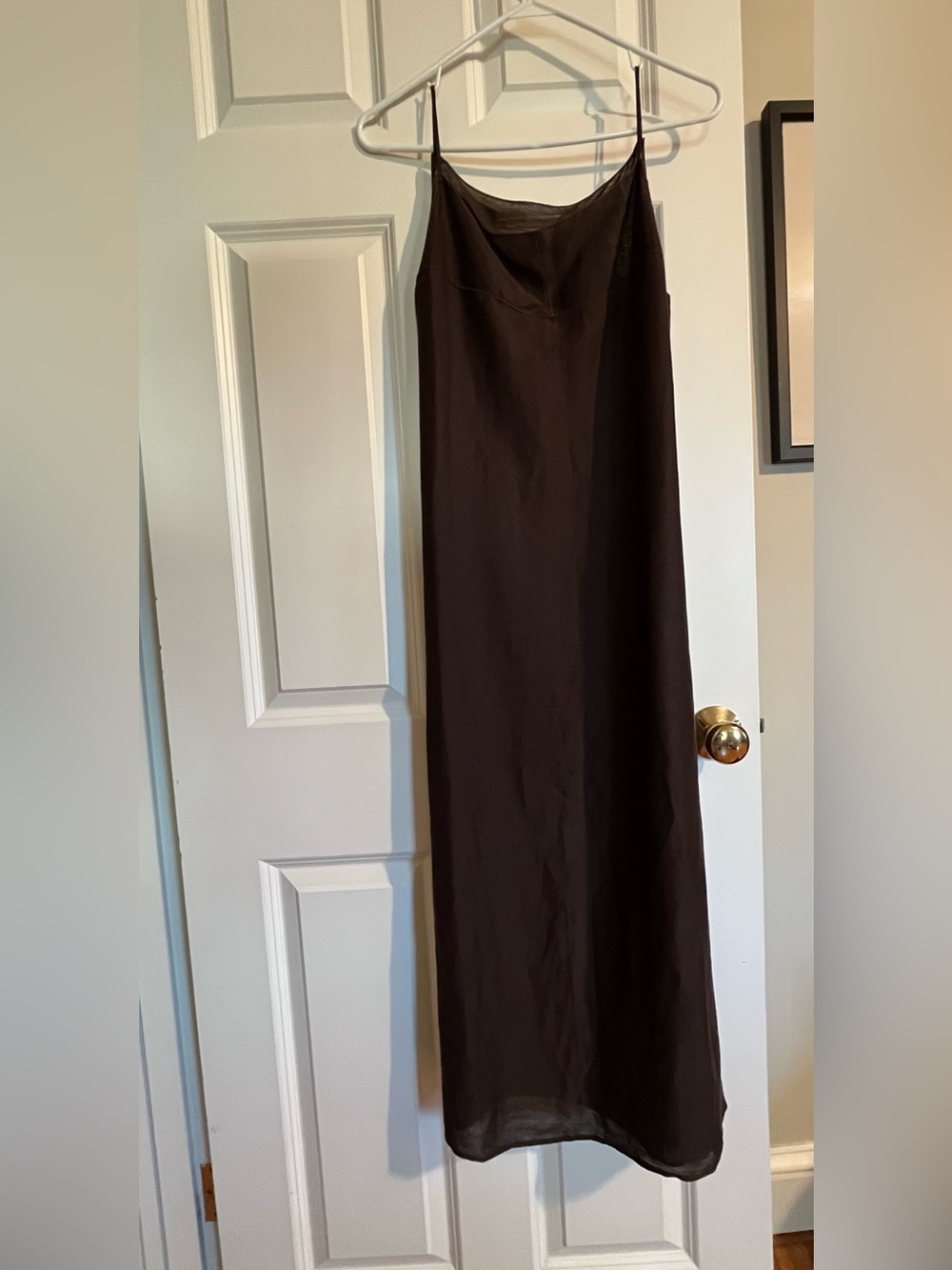Massimo Dutti day dress, dark brown size S - Picture 7 of 11